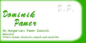 dominik pamer business card